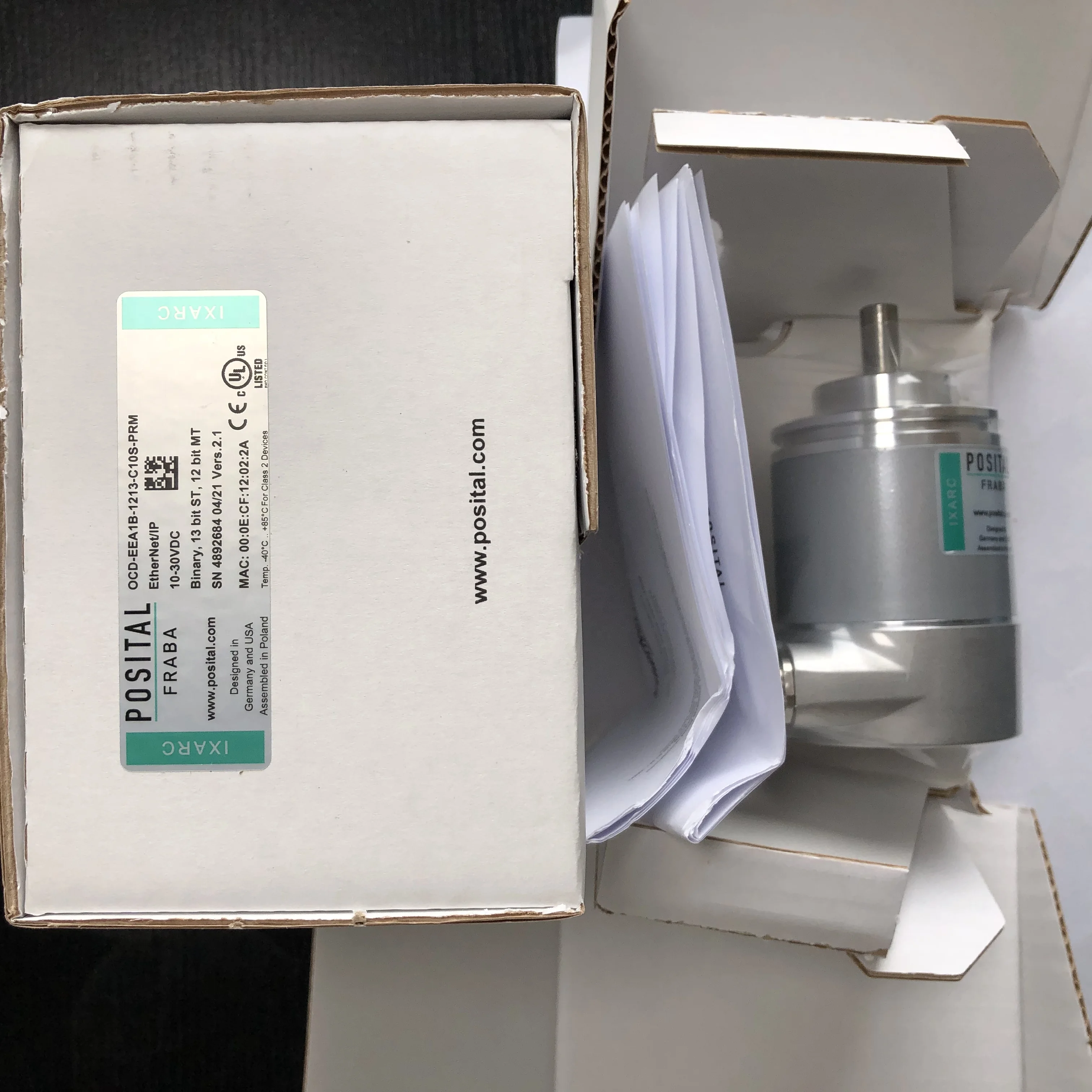 OCD-EEA1B-1213-C10S-PRM IXARC абсолютный поворотный кодировщик Posital