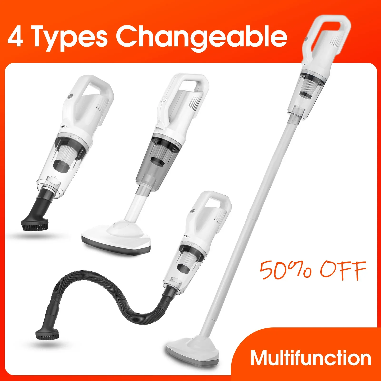 

12000pa Wireless Vacuum Cleaner Handheld Auto Vacuum with 6000mAh Rechargeable Battery and 530ml Dust Cup Home & Car Dual U