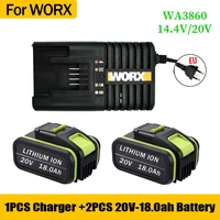 new 20v18000mah lithium rechargeable replacement battery for worx power tools wa3551 wa3553 wx390 wx176 wx178 wx386 wx678