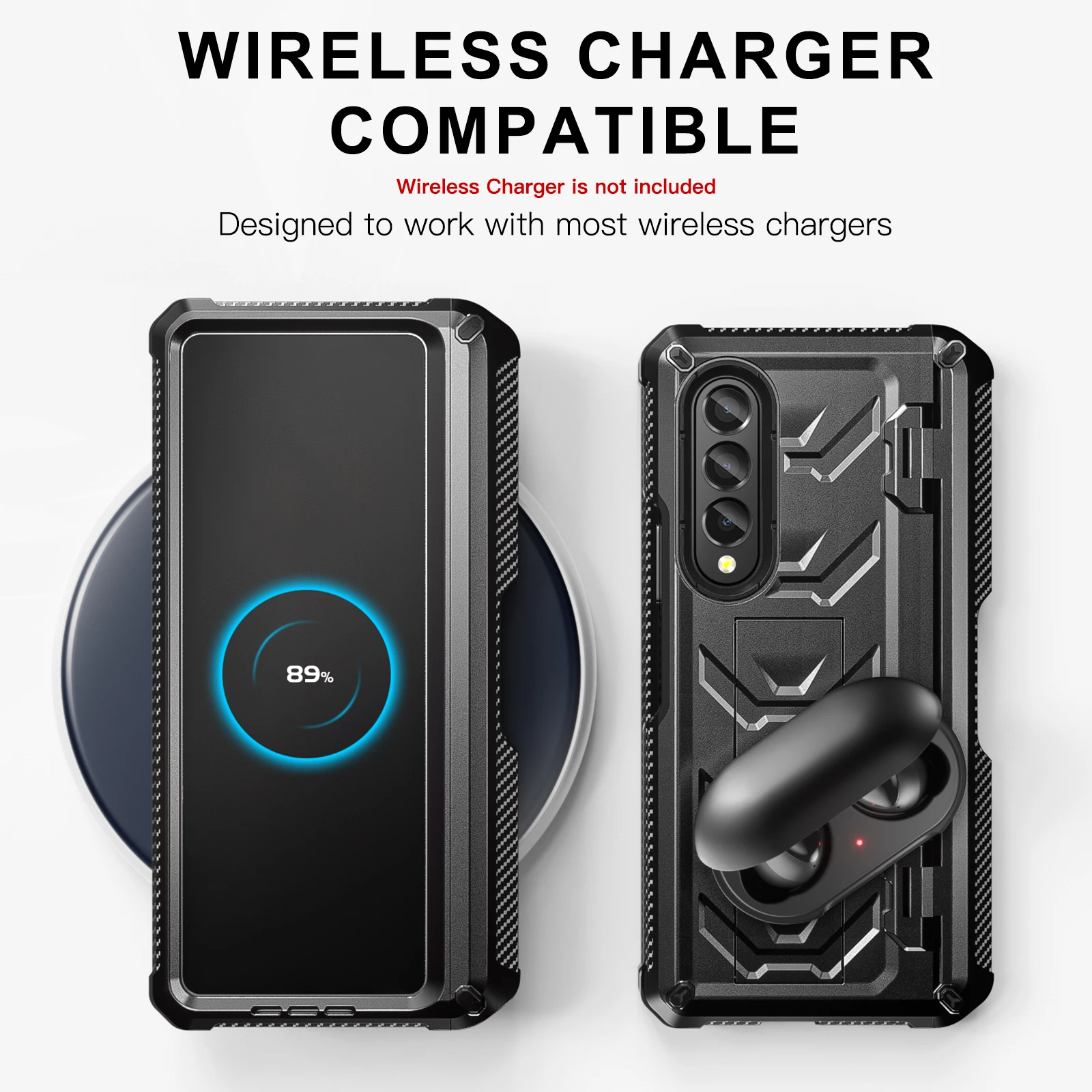 

Heavy Duty Rugged Shockproof Protective Case With S Pen Slot For Samsung Galaxy Z Fold 4 Fold4 5G Shockproof Phone Cover