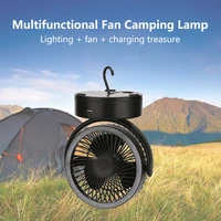 new multifunction home appliances usb chargeable desk tripod stand air cooling fan with night light outdoor camping ceiling fan