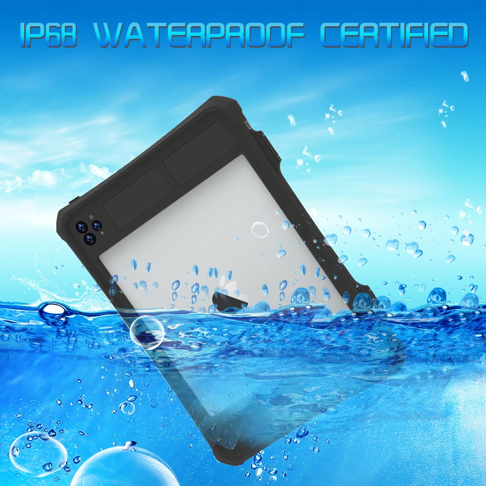 

Shockproof Ip68 Waterproof Case Cover For Apple Ipad Pro 11 10.2 10.5 9.7 2018/2017 Mini 6 5 4 Air4 Air5 10.9 Case Heavy Duty