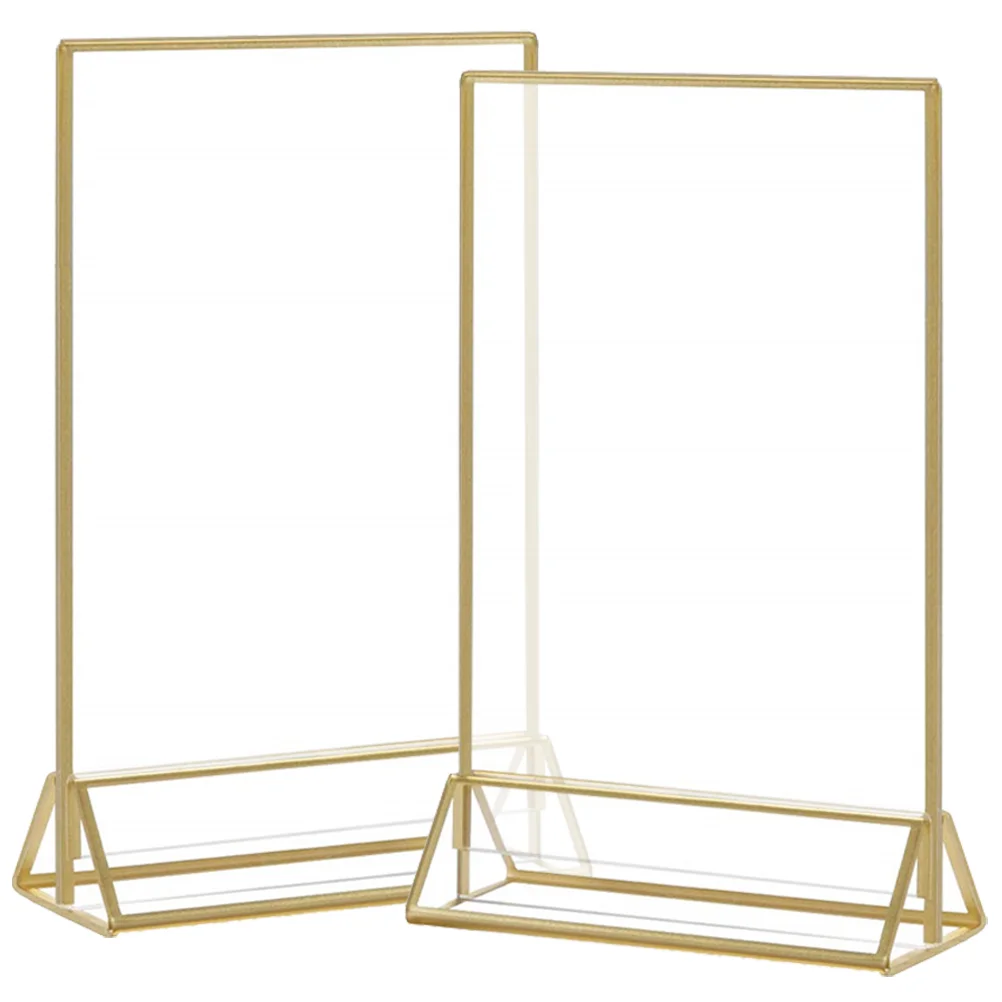 

Sign Table Holder Acrylic Number Signs Display Stand Wedding Tags Blank Frames Menu Picture Paper Rackclear Stands Merchandise
