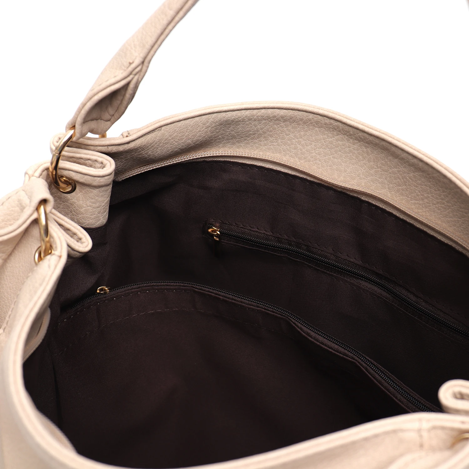 CEZIRA Женские повседневные большие сумки на плечо из искусственной кожи для