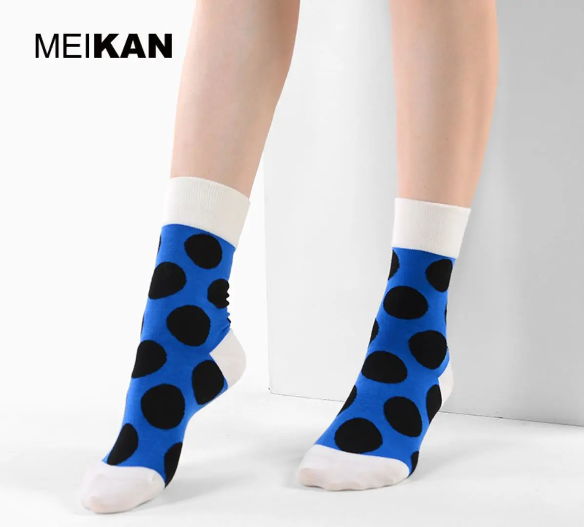 MEIKAN 3 пары Женские носки короткие осенние Персонализированные милые ретро модные