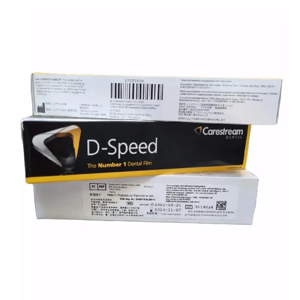 100 шт./кор. X Ray Kodak Film D-Speed Dental Carestream Intraoral Denspay Dentist Meterial для стоматологической