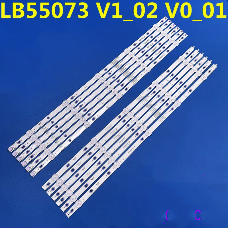 Фото Лента светодиодной подсветки LB55073 210BZ05DR 210BZ05DLB33JDM01L для 55PUS7503 55PUS7303 55PUS6753 55HFL6014U TPT550U2-EQYSHM T550QVN05 №1