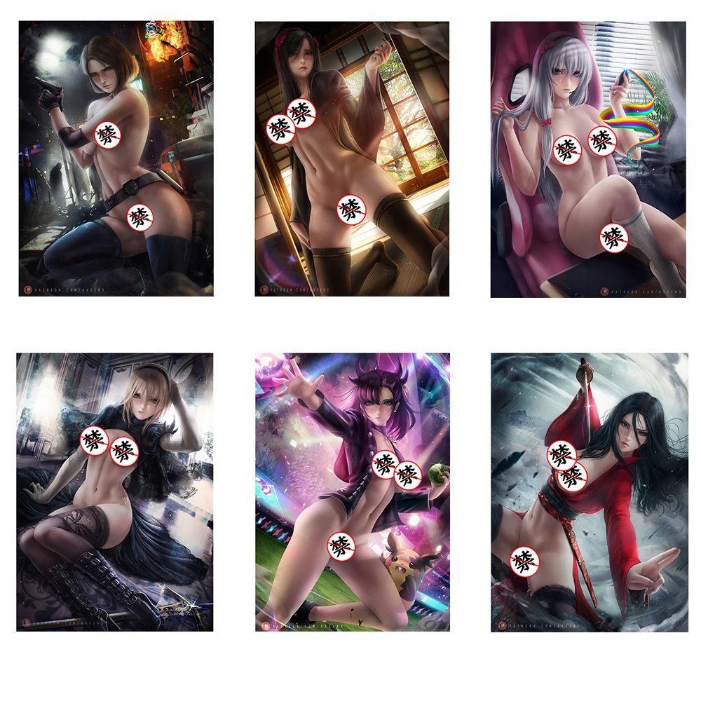 

Anime Custom Nude Sexy Girl Mechanical Era Black Neil Art Posters HD Wall Art Canvas Painting for Living Room Home Decor Picture