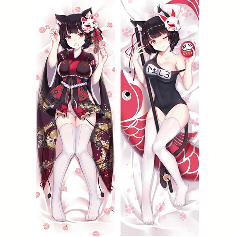 

60x180cm Japanese Anime Azur Lane IJN Yamashiro Shirayuki U-110 Dakimakura Body Pillow Case Hugging Pillowcase Gift