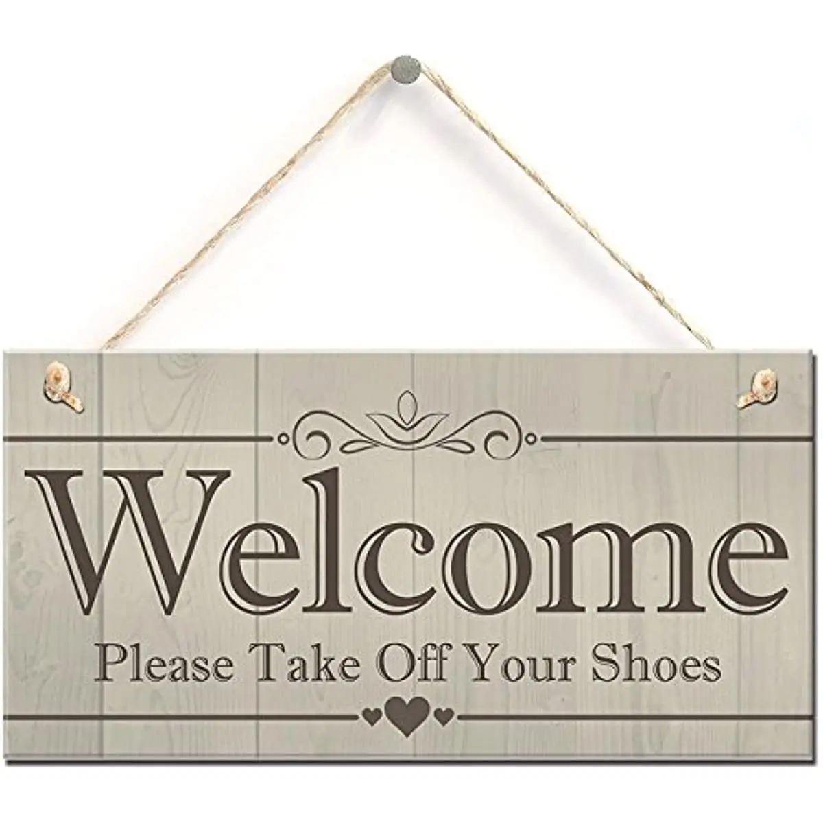 

Welcome Please Take Off Your Shoes Hanging Plaque Sign House Porch Decoration Gift 30cm X 15cm Wall Decor Home Decor