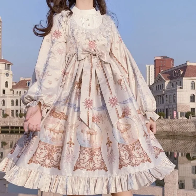 Женское платье Matakawa оверсайз полиэстер с принтом