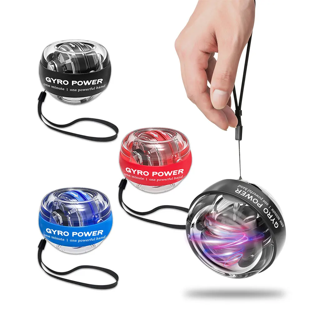 

Autostart LED Wrist Ball Trainer Gyroscope Strengthener Gyro Power Ball Arm Exerciser Gym powerball Fitness Exercise Equipment