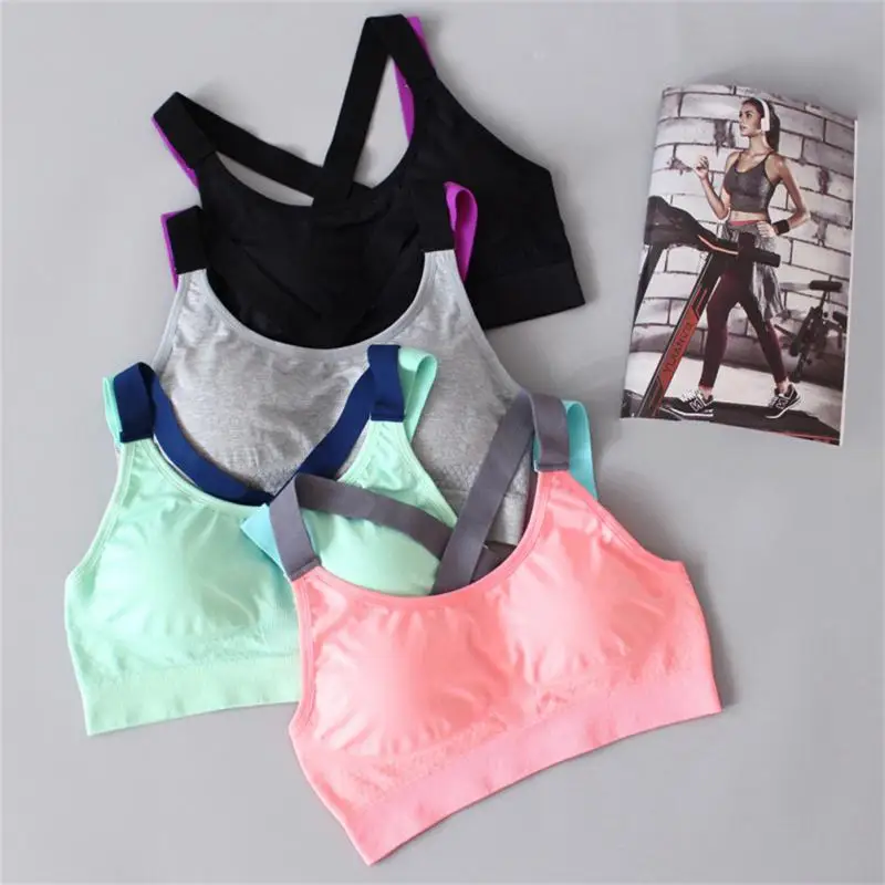 

Summer Sports Bra Women Outer Wear Beautiful Back No Steel Ring Vest Type Sleep Underwear Female Yoga Running Fitness Sports Bra