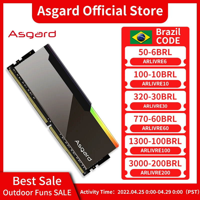 Asgard DDR4 RAM Bragi V3 Memoria Ram DDR4 8GBx2 3600MHz 4000MHz Specially...