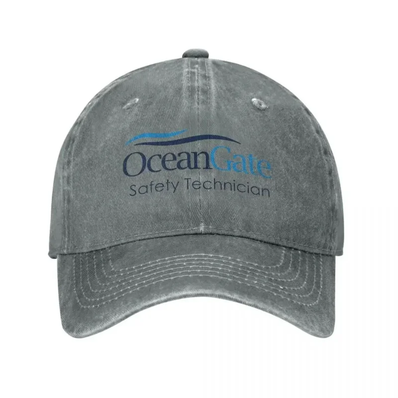 Фото Винтажная бейсболка Oceangate Safety Engineer, унисекс, с эффектом потертости, для активного отдыха, всесезонная, для путешествий №2