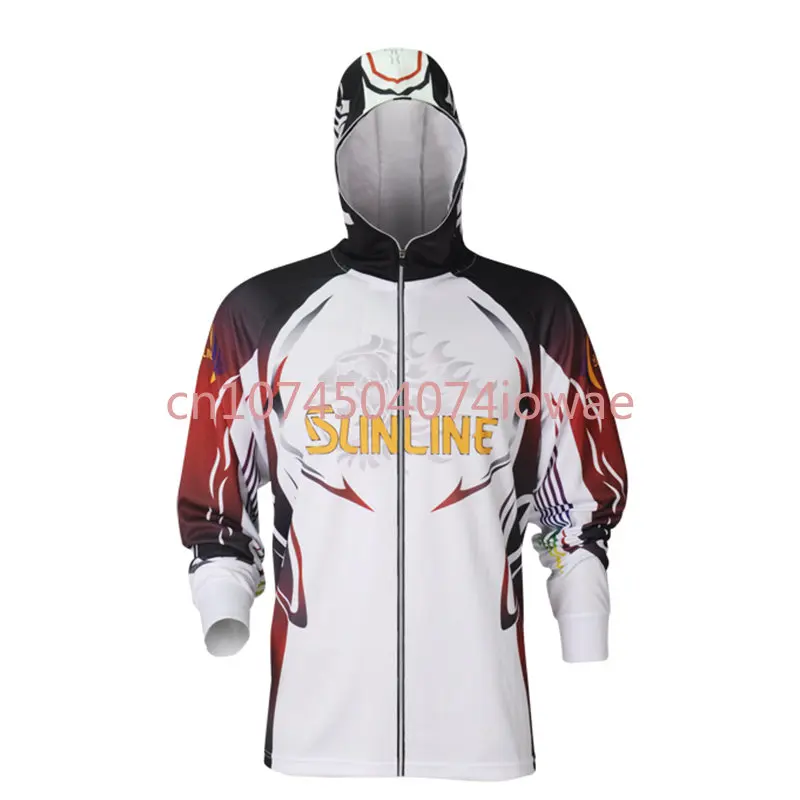 

Sunline 2024 Fishing Clothes Sunscreen Breathable Summer Quick Dry Outdoor Sports Hooded Anti Mosquito Man Fishing Shirt