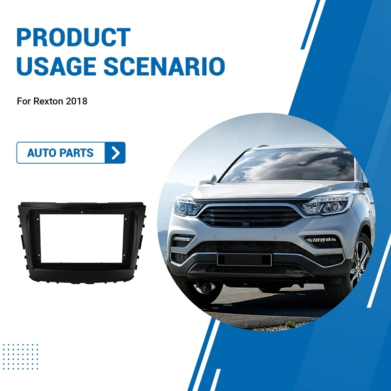 Рама для автомобильного радио 9 дюймов Ssangyong Rexton 2018 установка DVD GPS Mp5 комплект