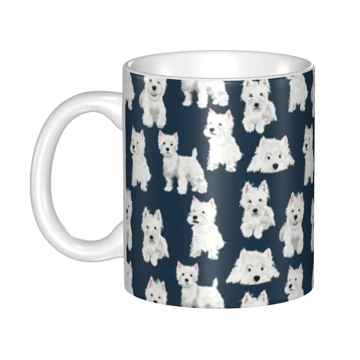 

Керамические кофейные чашки West Highland Terrier Dog Cute щенок