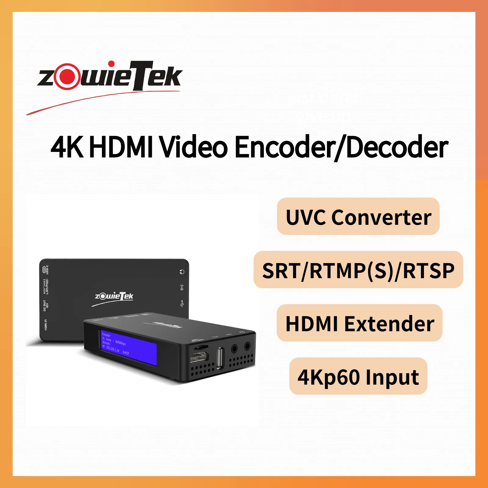 

Zowietek ZowieBox 4K HDMI Видеокодер/Декодер