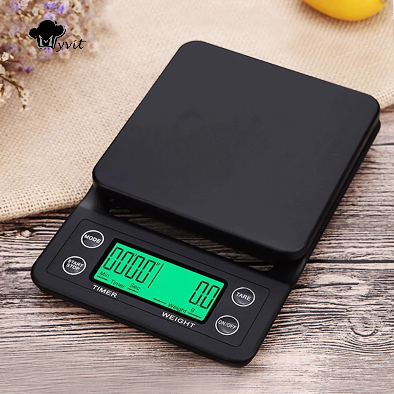 Высокоточные цифровые весы премиум-класса с таймером, 3 кг/0,1 г, 5 кг ...