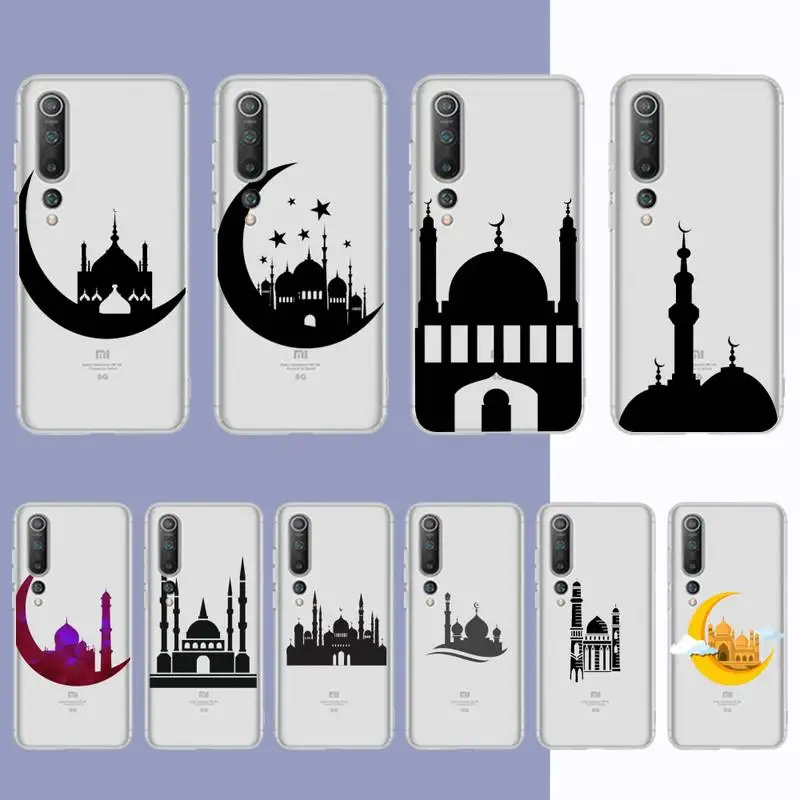 

FHNBLJ Muslim mosque Moon Phone Case For Redmi Note 5 7 8 9 10 A K20 pro max lite for Xiaomi 10pro 10T