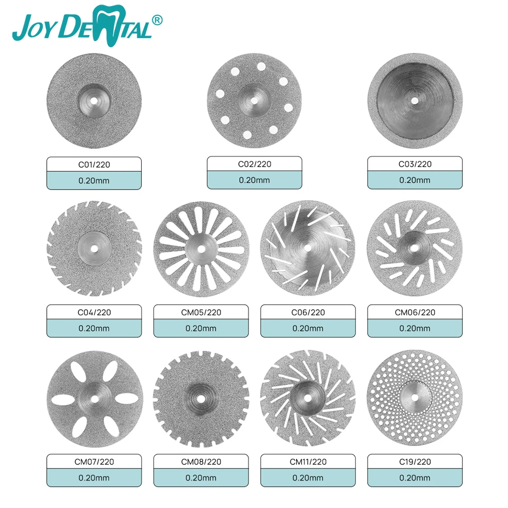 Диск стоматологический Алмазный ультратонкий 0 20 мм 11 размеров 5 шт. - купить по