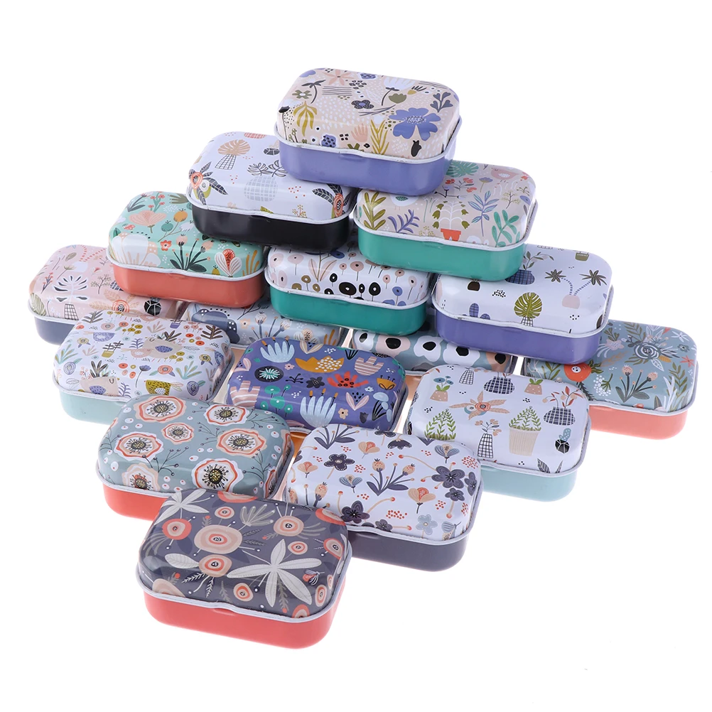 1 PC Mini Tin Metal Box Sealed Jar Packing Boxes Jewelry Candy Box Small Storage Cans Coin Earrings Headphones Gift Box Holder
