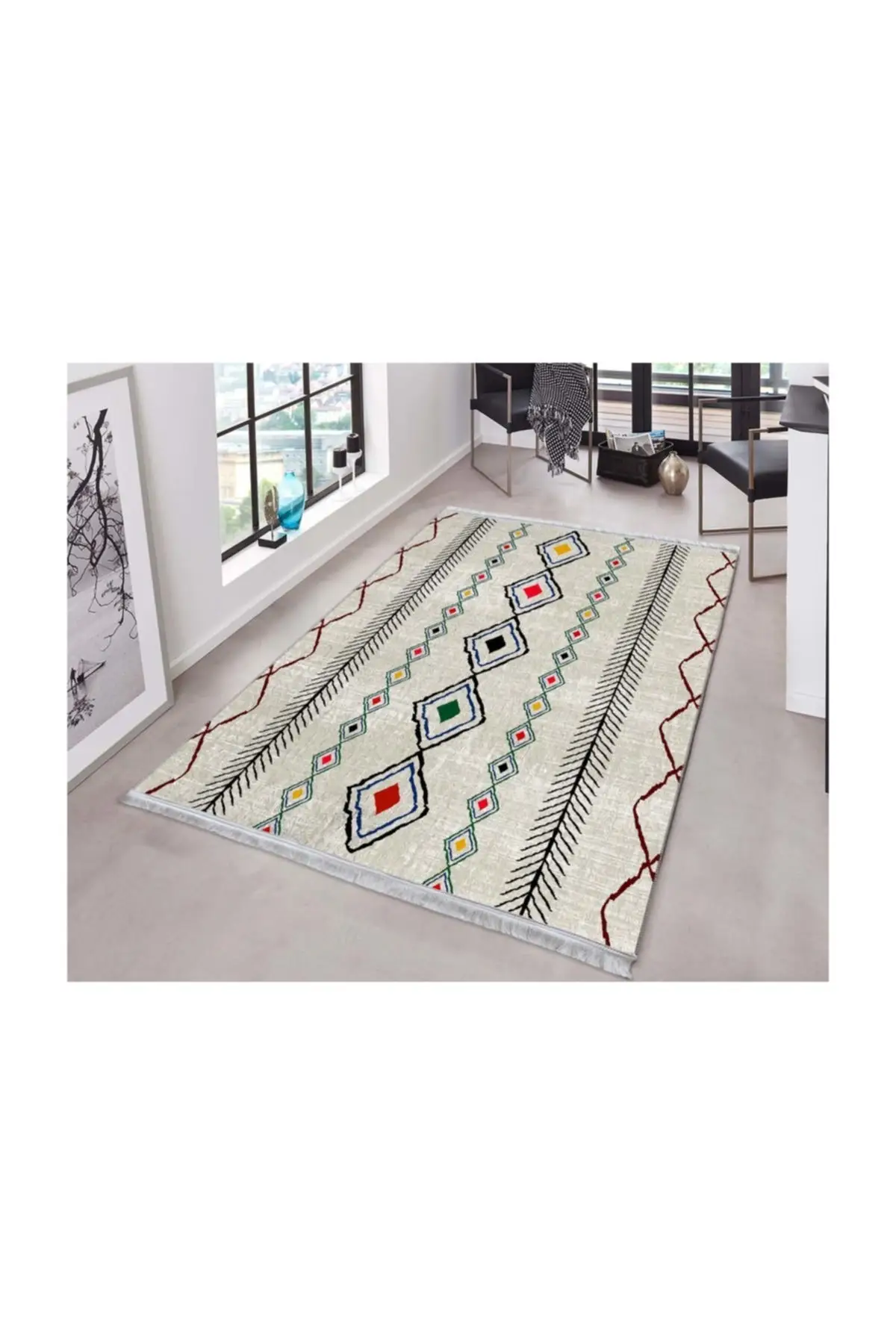 

Хлопковый нескользящий ковер высокого качества, богемный ковер ручной работы, карнавальные коврики Дублина