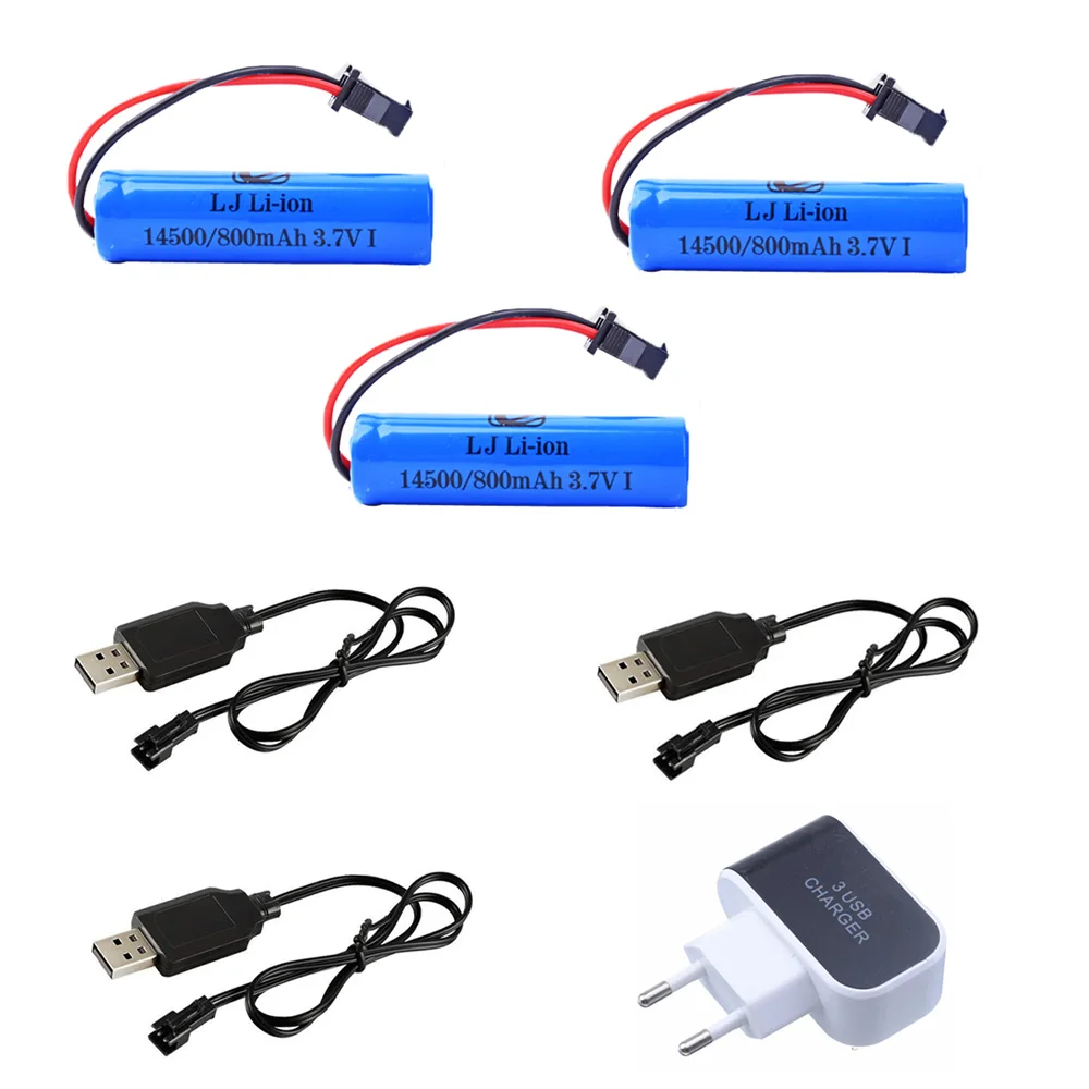 Литий-ионный аккумулятор 14500 и зарядное устройство для C2 D828 RC Stunt Dump Car