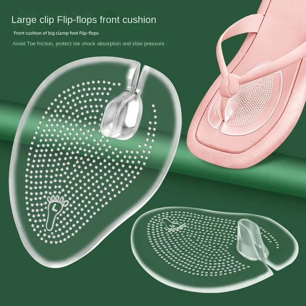 

1Pair Summer Flip-flop Soft Foot Protection Transparent Gel Forefoot Insole Shoes Pads Orthopedic Insole Foot Cushions