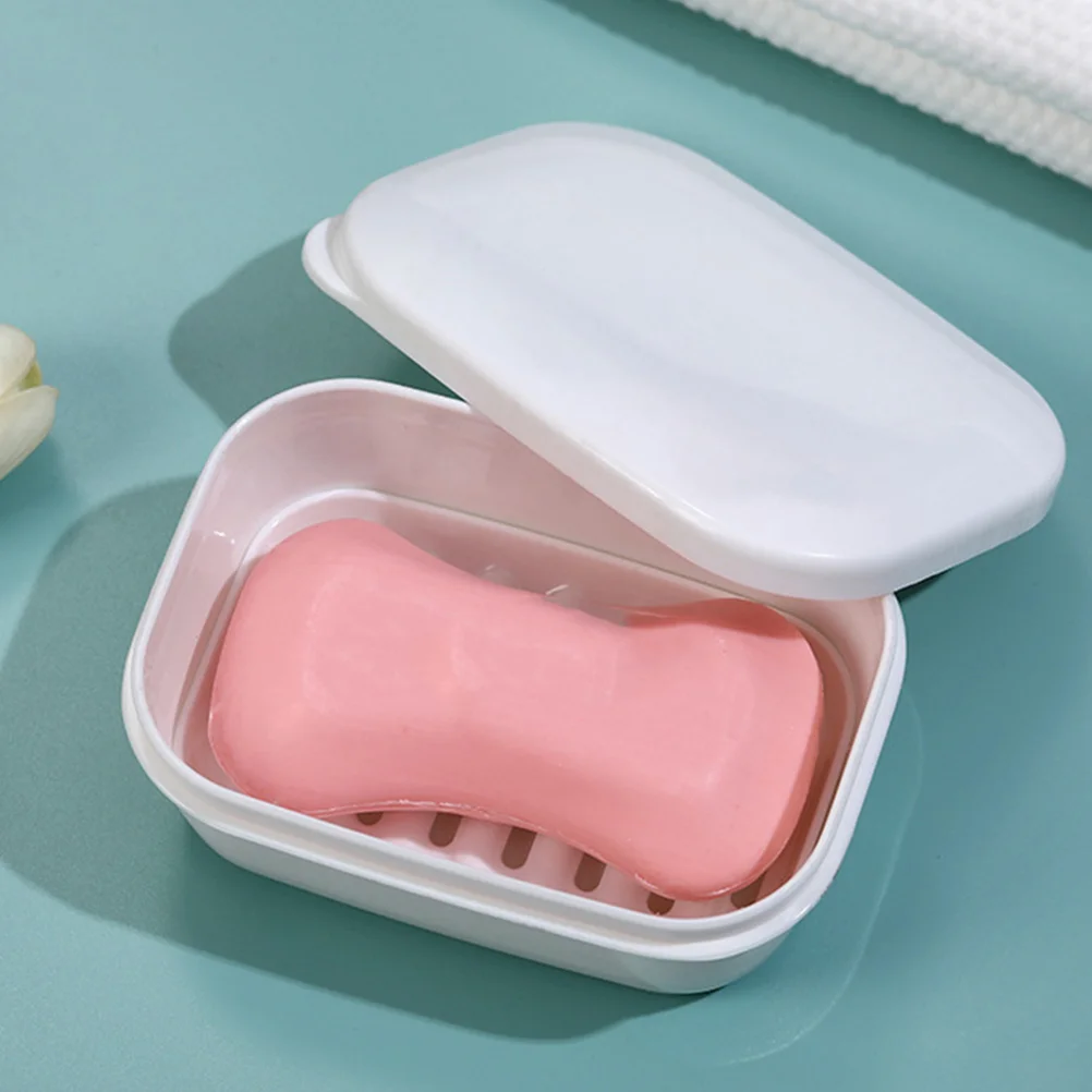 

Soap Storage Holder Bar Travel Shower Dish Washing Container Bathroom Portable Containers