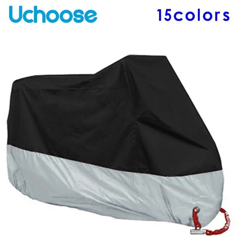 

Outdoor Motorcycle Cover Universal Cloth UV Protector Scooter All Season Dustproof Waterproof Prevent Snow M-4XL Bike Motorbike