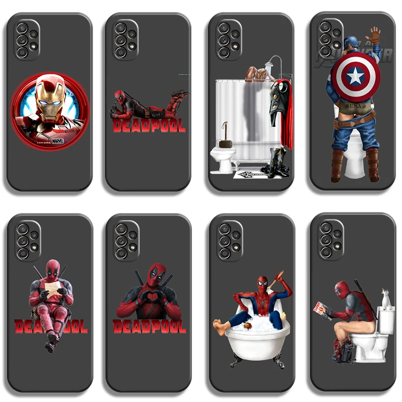 

Marvel Avengers Phone Cases For Samsung Galaxy A31 A32 A51 A71 A52 A72 4G 5G A11 A21S A20 A22 4G Soft TPU Back Cover Coque