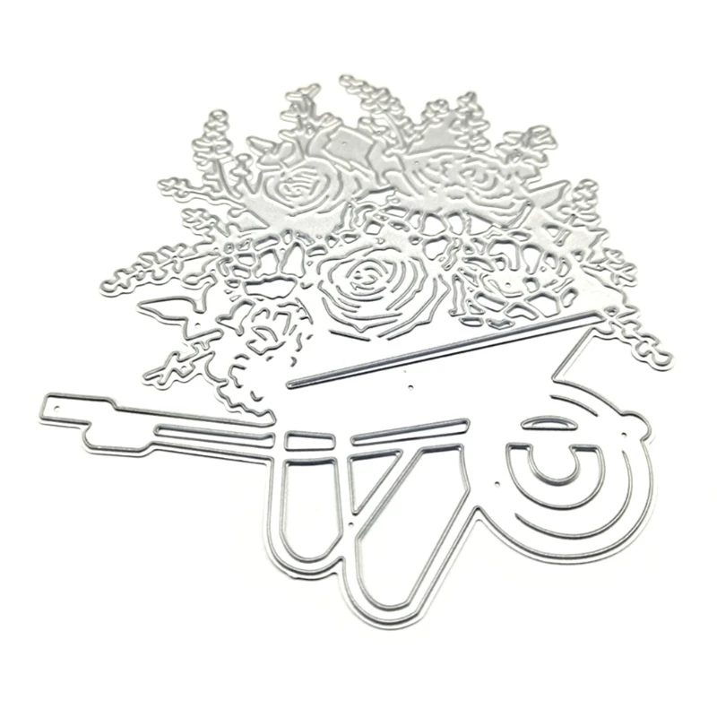 

Flower Cart Metal Cutting Dies Stencil DIY Scrapbooking Album Paper Card Mold