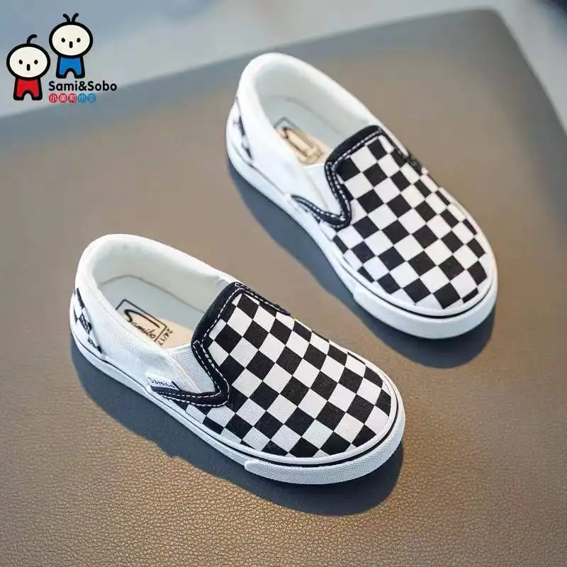 Children's sports casual shoes breathable and versatile small white shoes boys and girls fashion shoes campus shoes board shoes