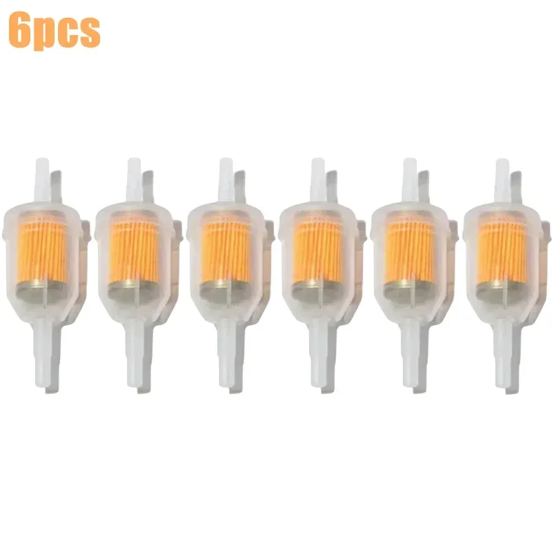 1-6 шт., автомобильные трубки для бензинового масляного фильтра, универсальный линейный газовый топливный фильтр для небольшого двигателя, газонокосилки, аксессуары для мотоциклов 6 мм-8 мм