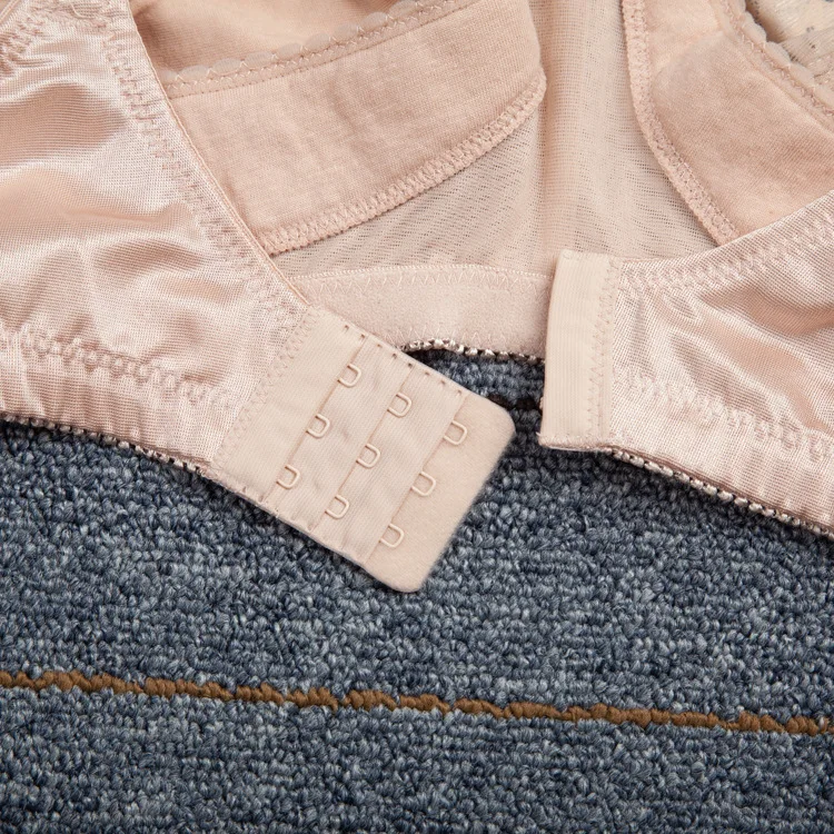 Breathable Womens Lace Wireless Minimizer Bra Full Coverage Non Padded Underwear Female Floral Lingerie 36 38 40 42 44 B C D E