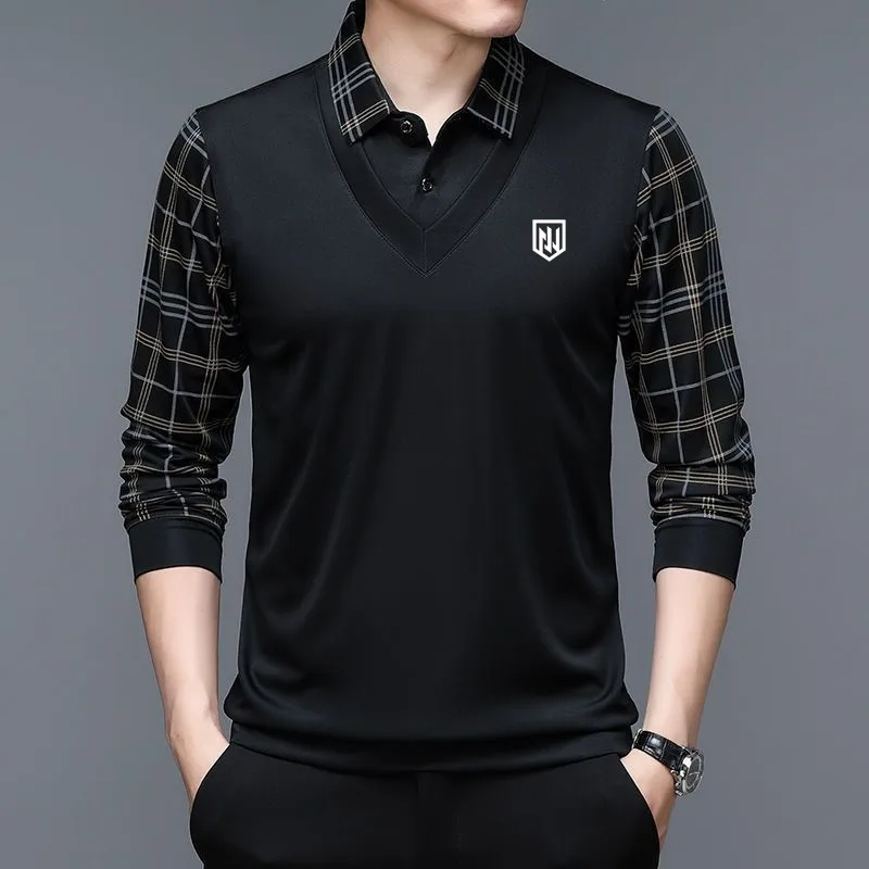 

Autumn men's golf clothing Men's Golf T-Shirts malbon Golf Tops golf Clothes men Fashion Sport Golf wear men Golf Shirts horse