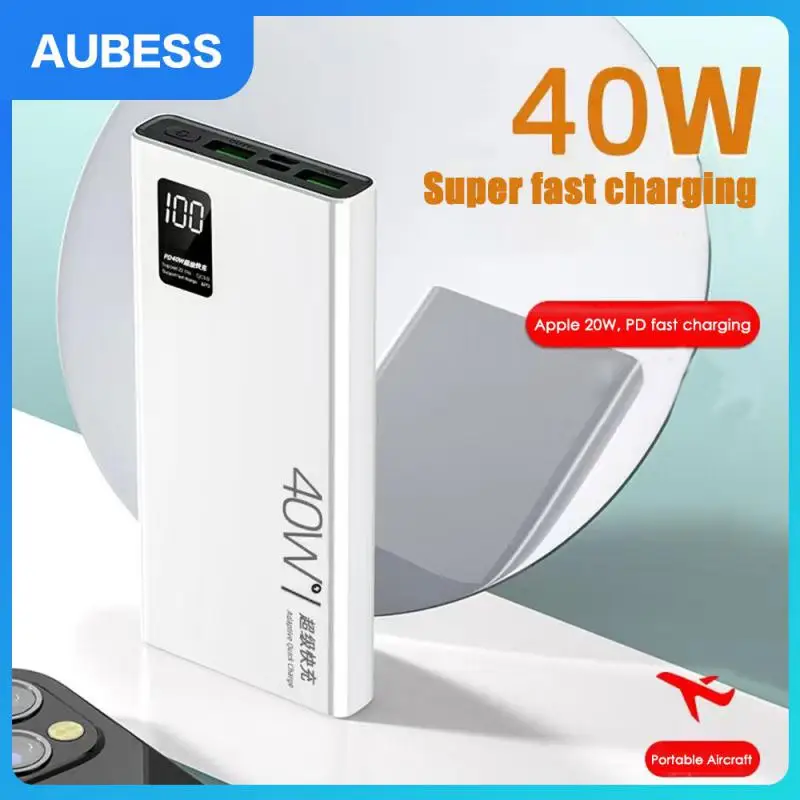 

Intelligent Digital Display Portable Power Source Size 141x66x16mm Wireless Charger Strong Core Power Bank Fast Charging