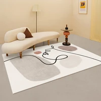 nordic art carpets for living room washable home decoration rectangle carpet bathroom non slip floor mat bedroom soft plush rugs