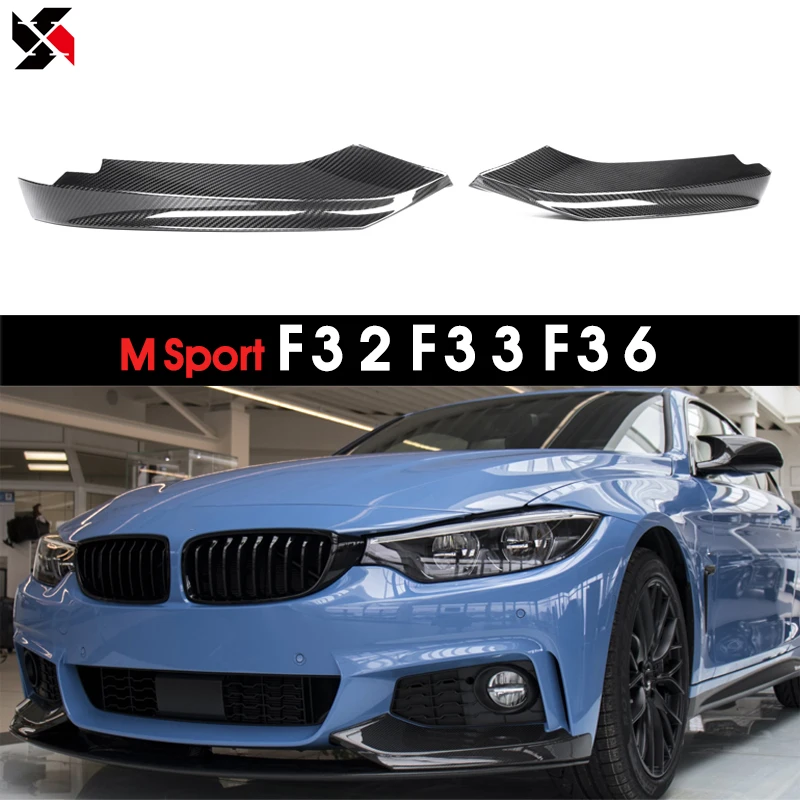 4 серии сухой карбоновый передний бампер отделка для BMW F32 F33 F36 435i M Sport Only 2014-2019