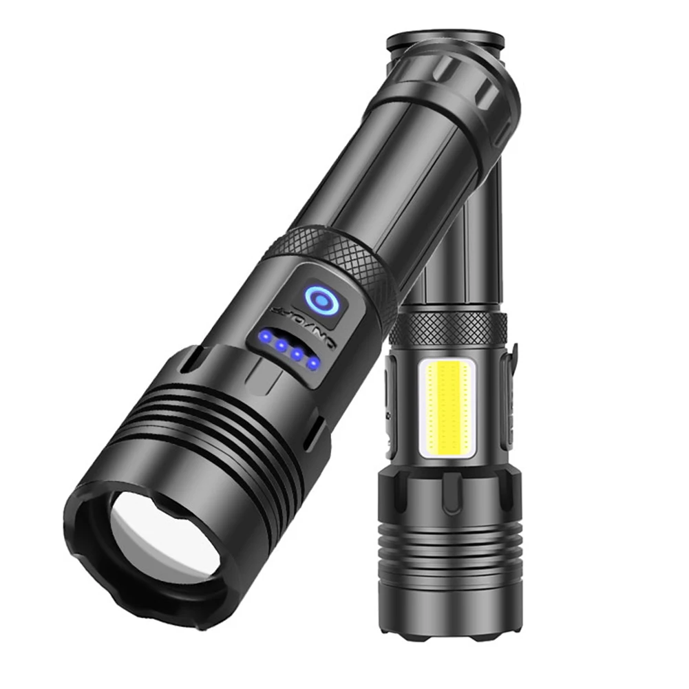

Outdoor COB Torch USB Rechargeable Flash Light Waterproof Aluminium Alloy Tactical LED Torch Outdoor Rescue Camping Light