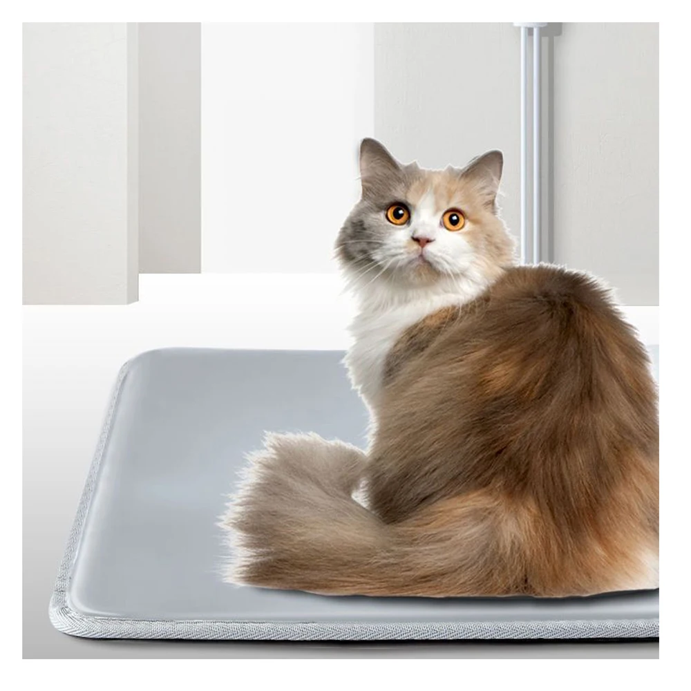 

Новинка 2023, электрическая грелка, одеяло, кровать для кошек и собак, зимний греющий коврик, коврик для питомцев, коврик для щенков, водостойкий, зимний, серый