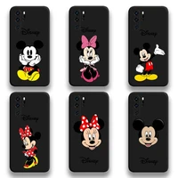 cute cartoon mickey minnie phone case for huawei p20 p30 p40 lite e pro mate 40 30 20 pro p smart 2020