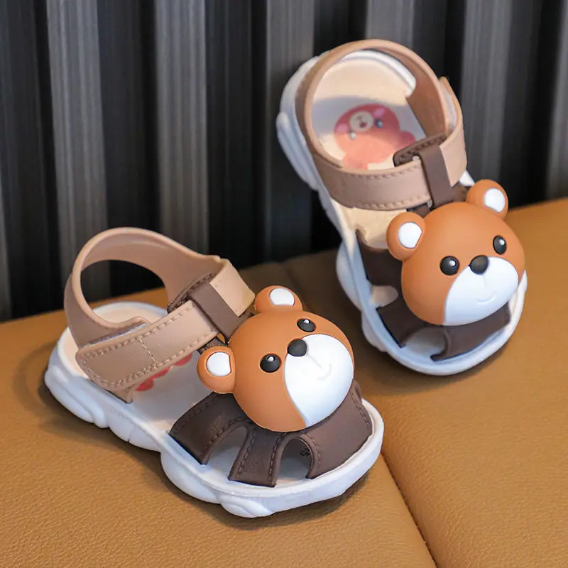 

Children's Sandals Infant Summer Boys Children's Open Toe Toddler Shoes Soft Sole Non-slip Plastic Girls Baby Sandals