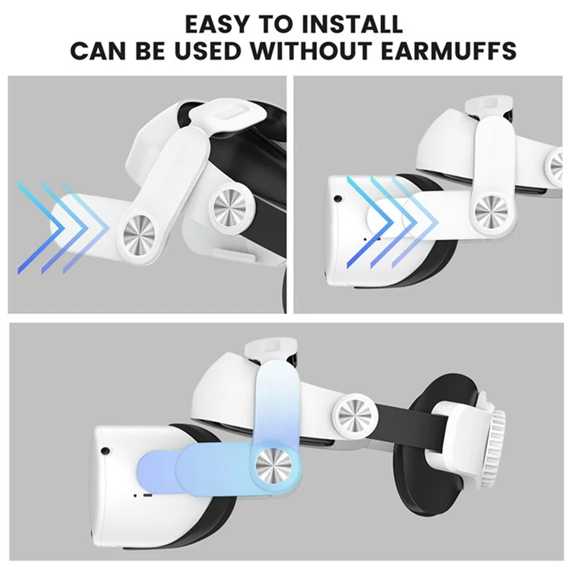 

Ремешок для головы Elite для/Quest 2, улучшенный комфорт и уменьшение пресса для лица для аксессуаров Quest 2 VR