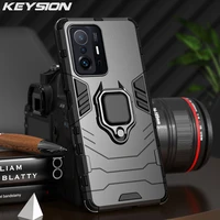 keysion shockproof case for xiaomi mi 11t 11t pro 5g ring stand phone back cover for xiaomi mi 10t pro 10t lite 5g mi mix 4