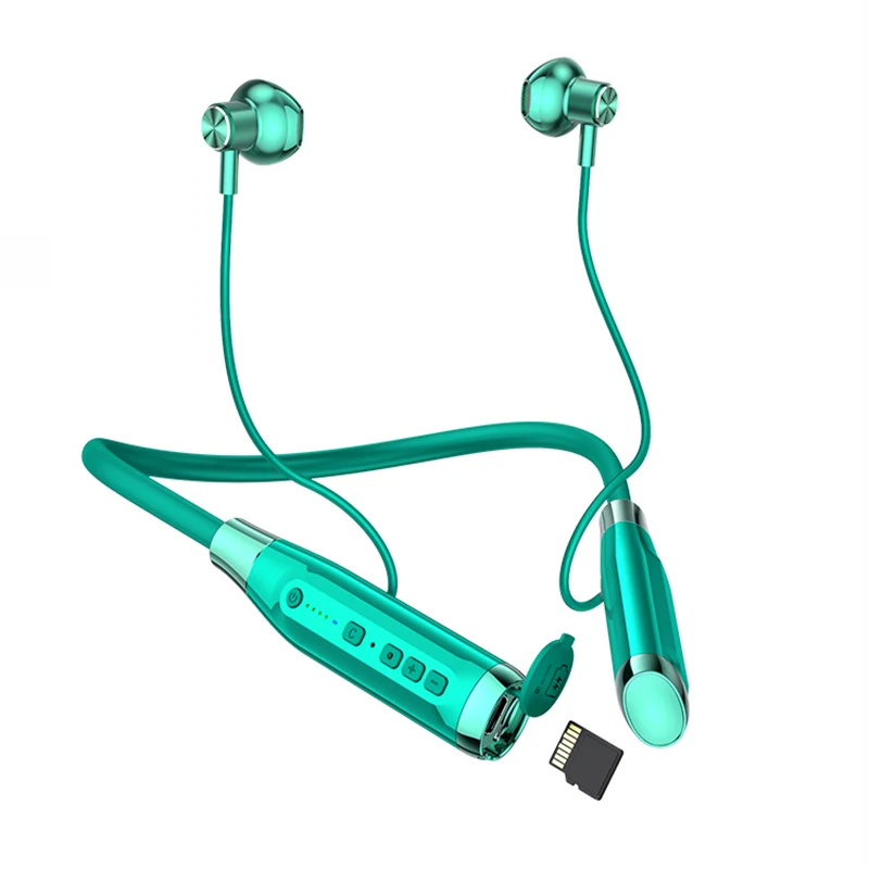 New Bluetooth Headphones A12L Neckband Earphone TF Card 100Hours Music Play Wireless Earbuds Waterproof Sport Magnetic Headset