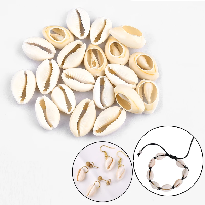 

20/50Pcs White Sea Shell Bohemian Charm Beads Beach Jewelry Accessories For Women Sea Shells Earrings Bracelet Necklace Making