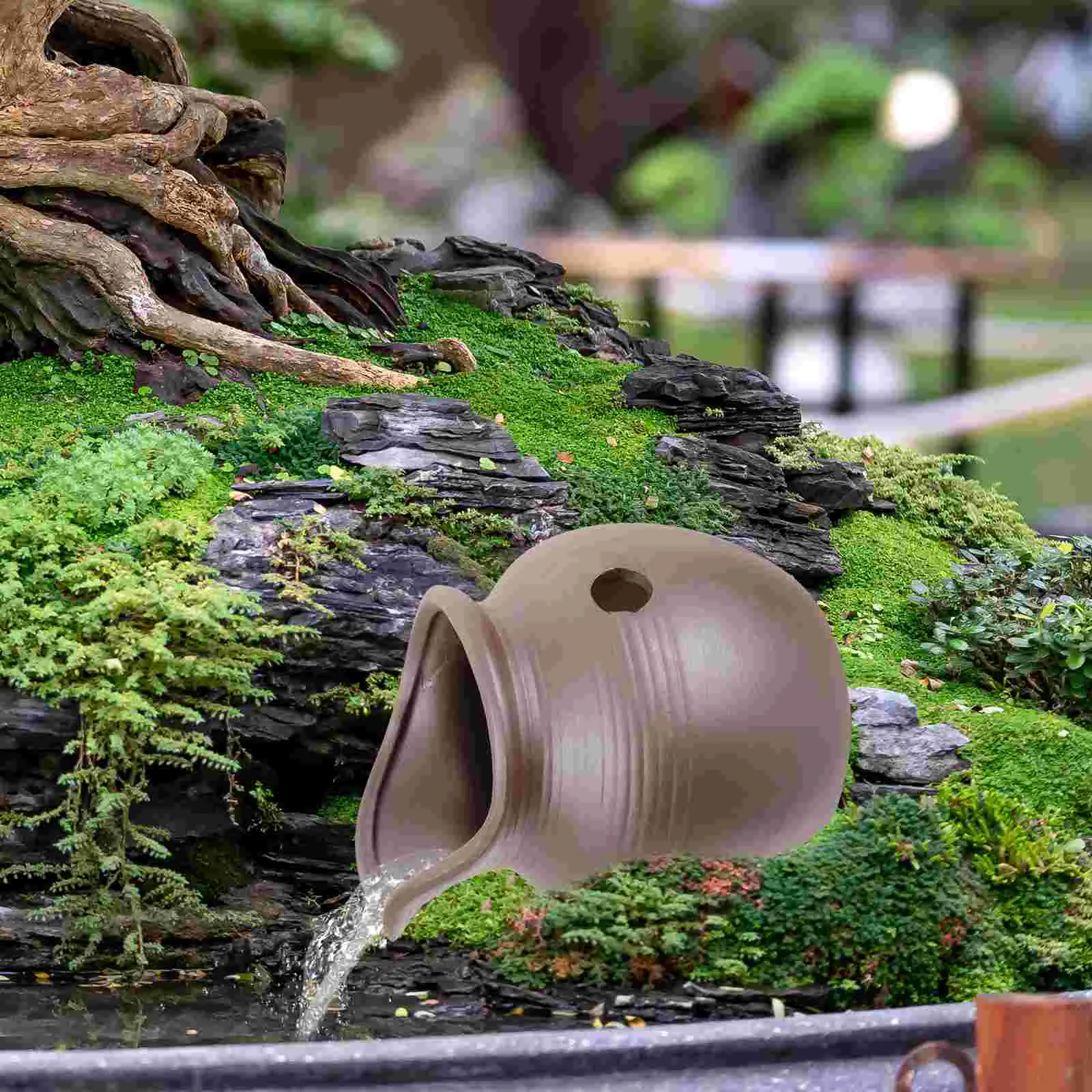 

Outdoor Home Decor Decorative Waterfall Jar Circulating Fountain Indoor Garden Ceramics Office Courtyard